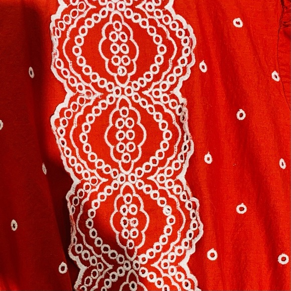 Detailed & Distinctive Bohme Red Women’s Dress with Lace Detail SZ S - Picture 3 of 7